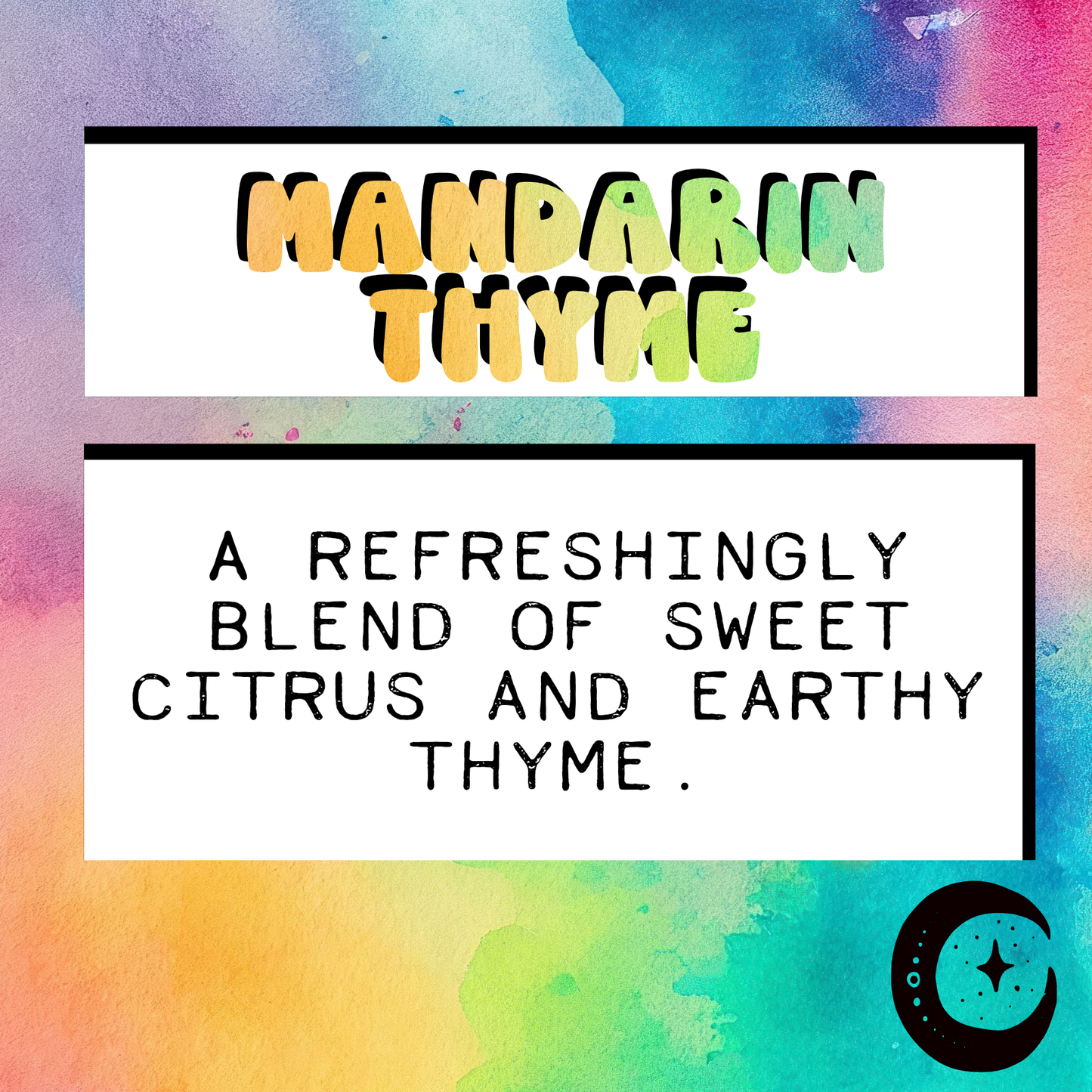 Cosmically Misplaced - Mandarin Thyme | 9 Inch Incense Stick | Charcoal Incense