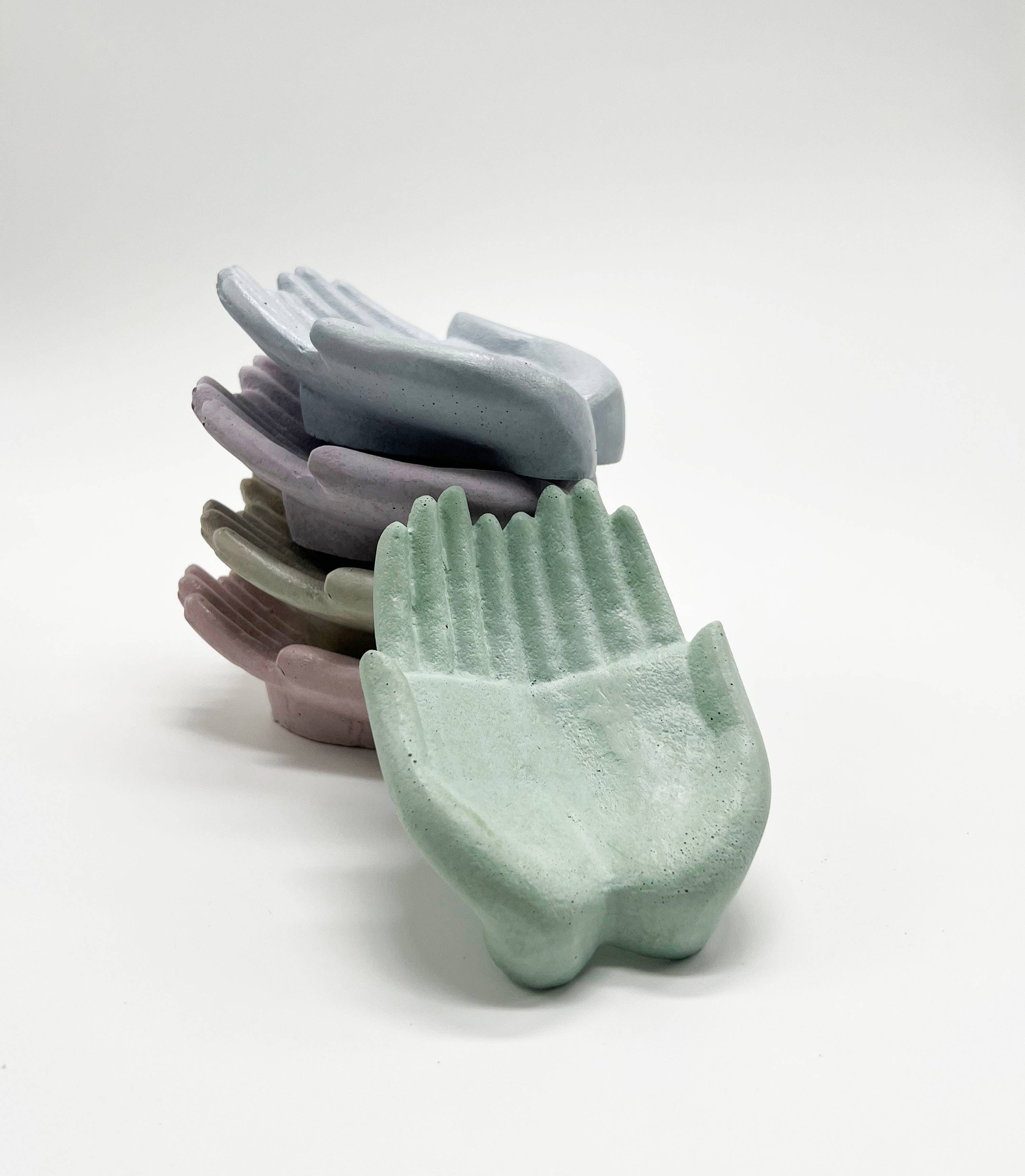 Uno Atelier - Double Palm Concrete Object: Purple