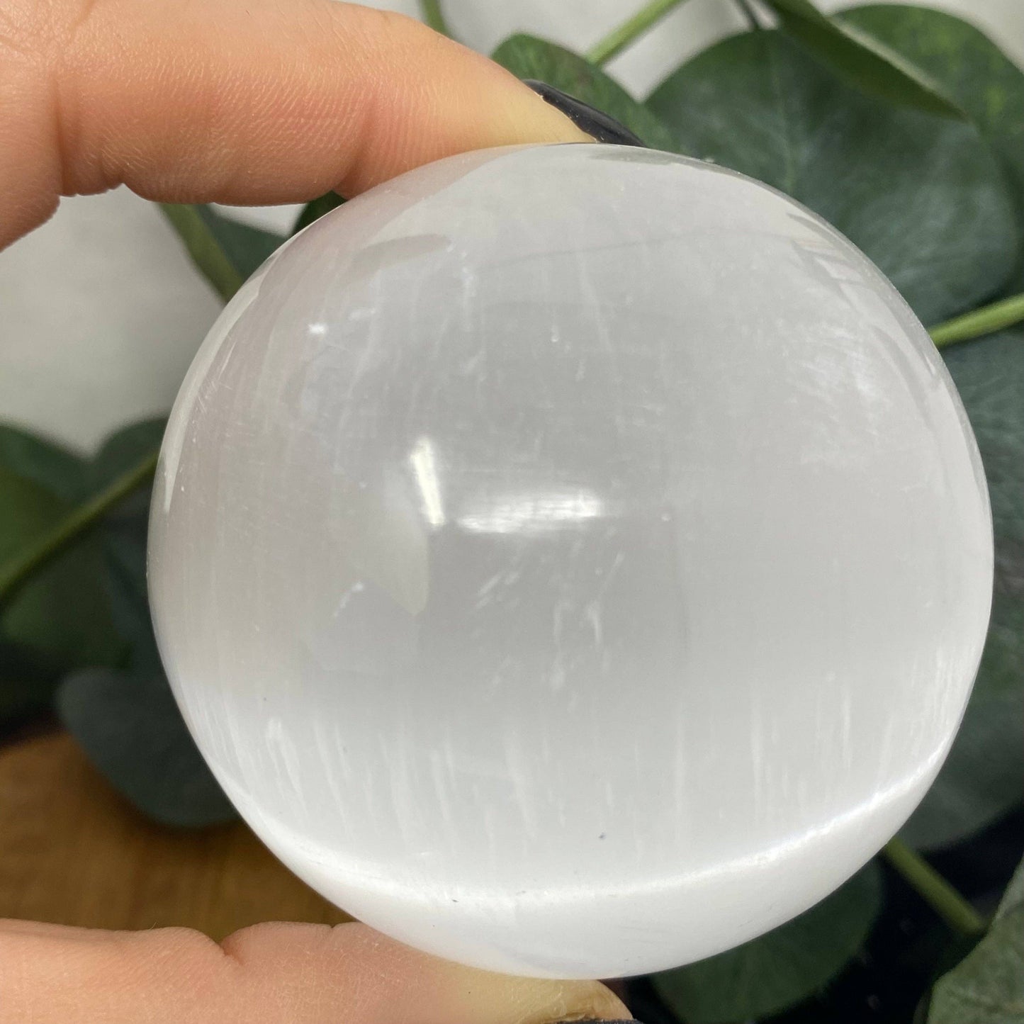 The Crystal Tabby - Selenite Sphere-1pc