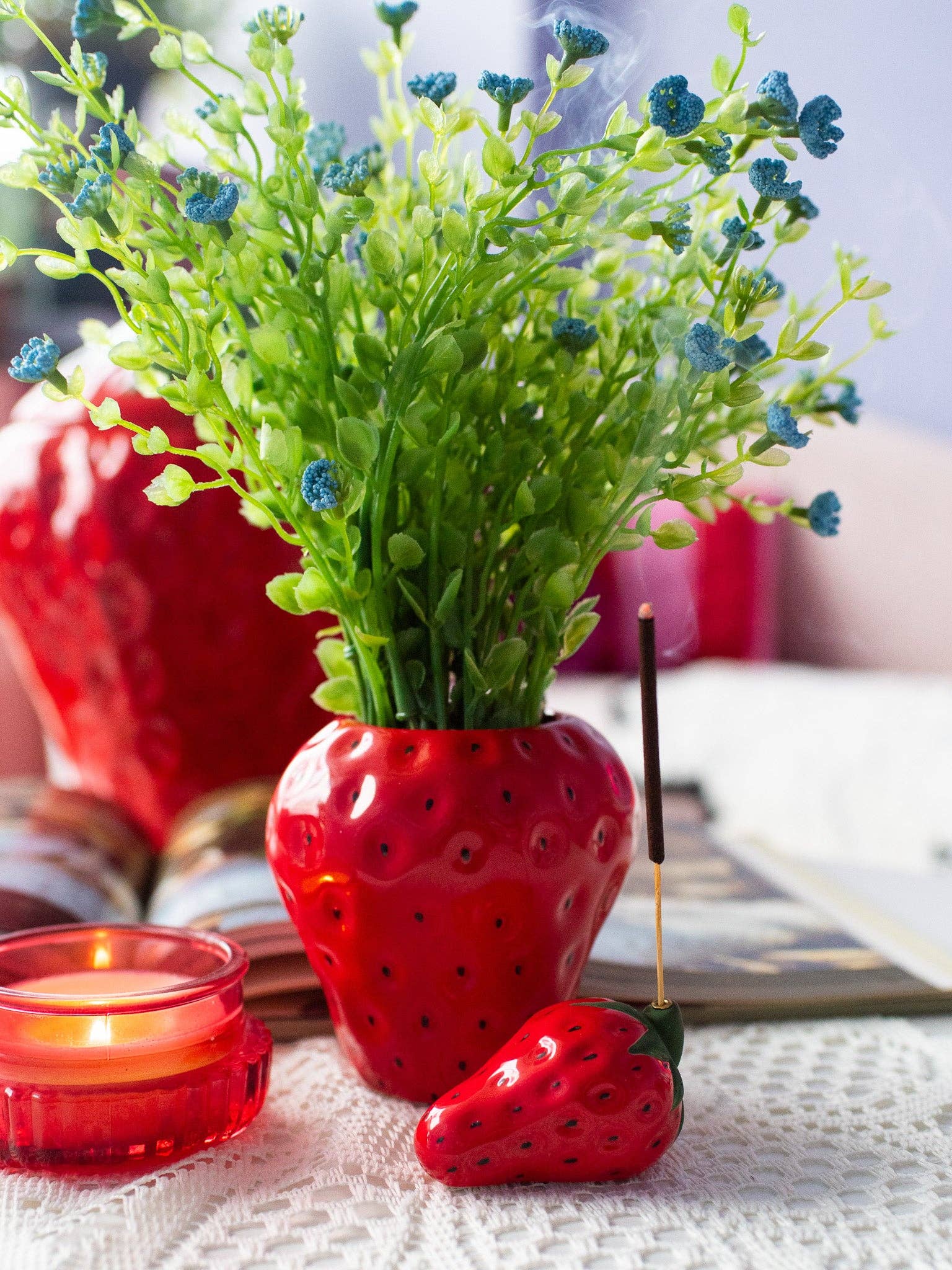 STRAWBERRY INCENSE HOLDER