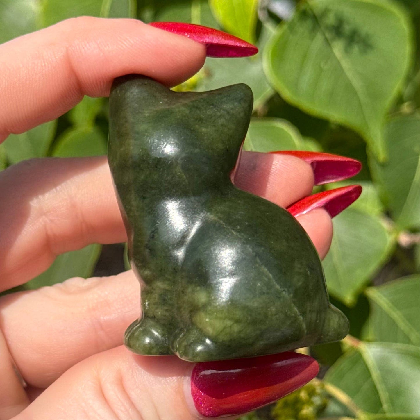 The Crystal Tabby - Serpentine Sitting Kitty