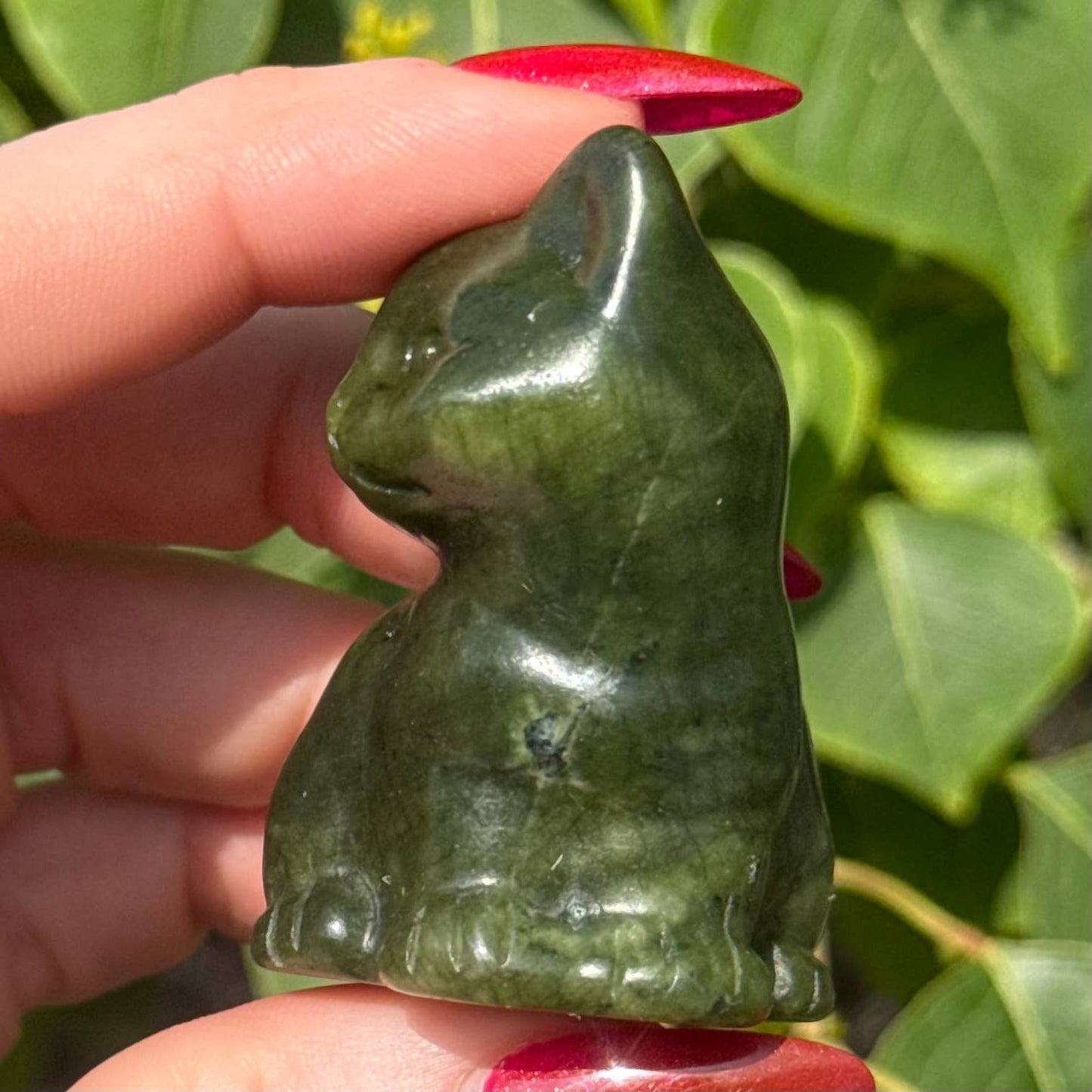 The Crystal Tabby - Serpentine Sitting Kitty