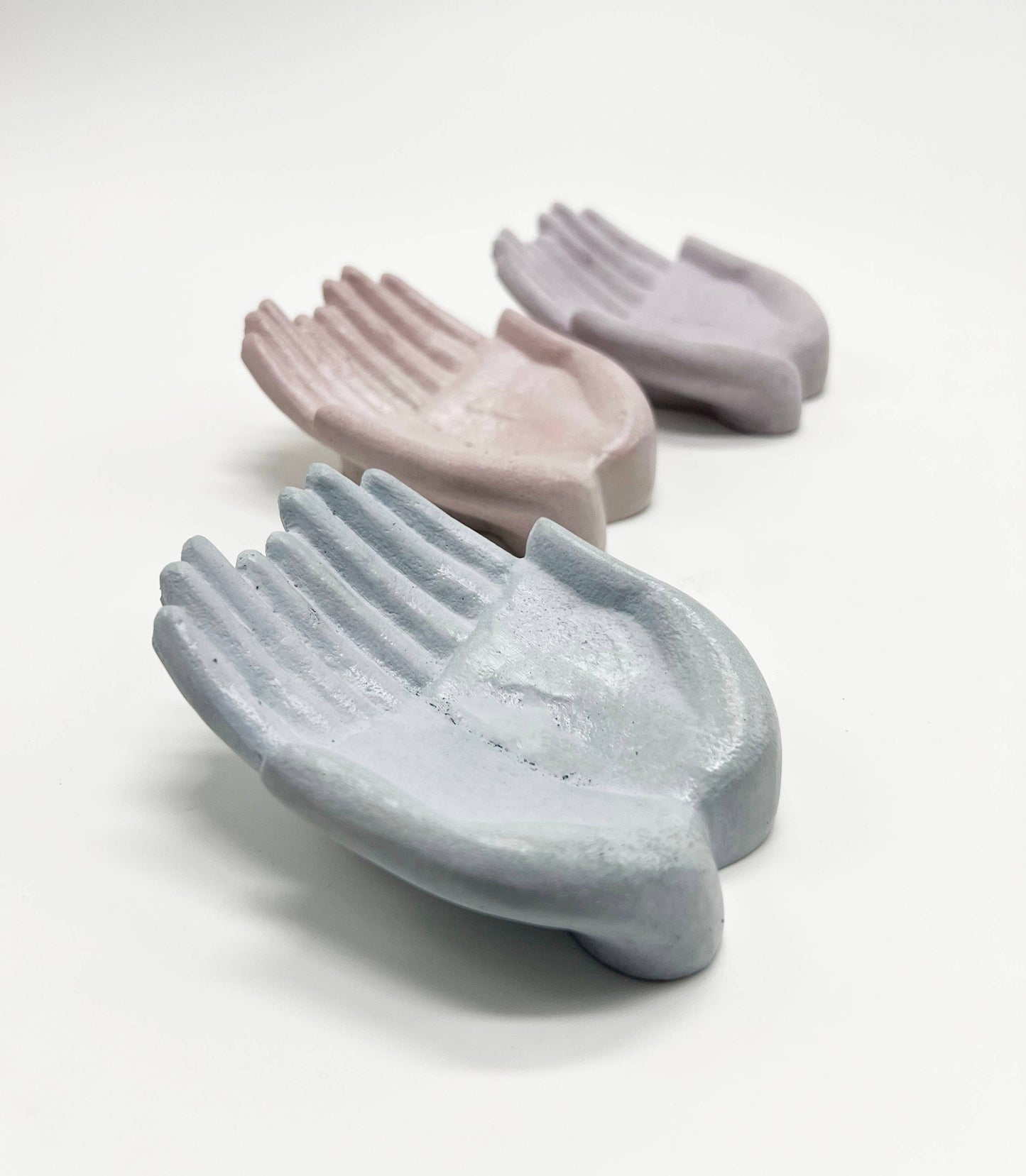 Uno Atelier - Double Palm Concrete Object: Purple