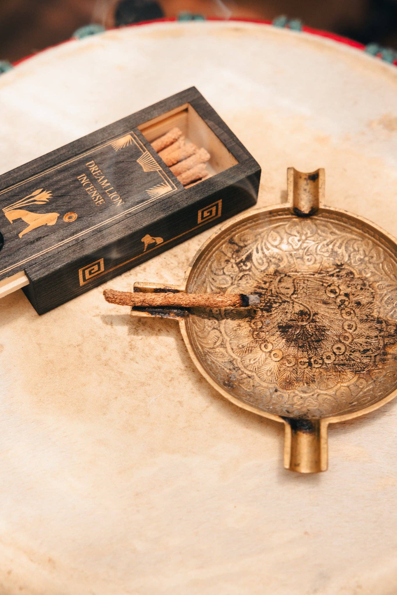 dream lion incense - The wish granter incense limited wooden box: Default Title