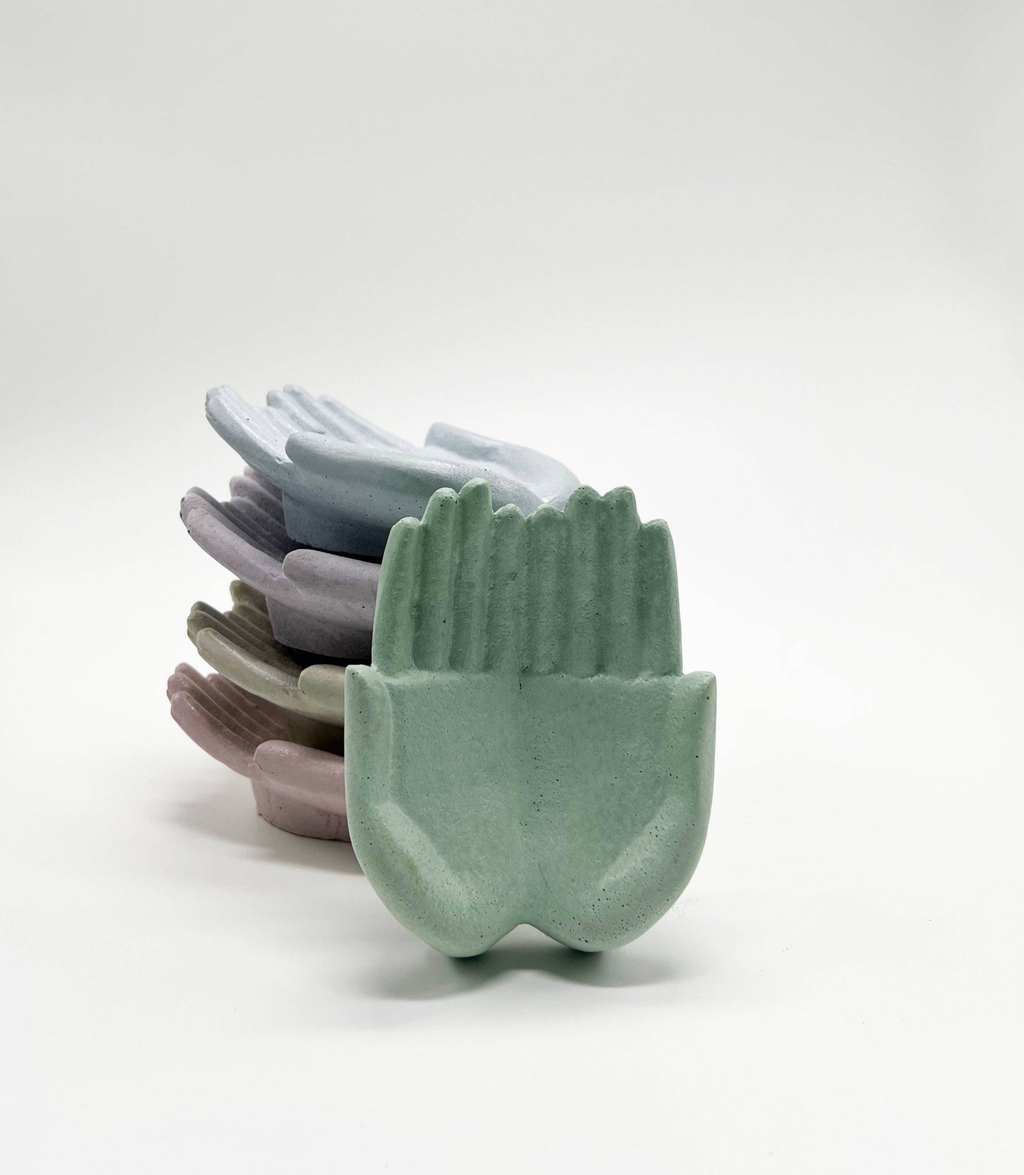 Uno Atelier - Double Palm Concrete Object: Purple