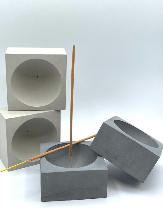 Concrete Incense Holder/Burner: Charcoal