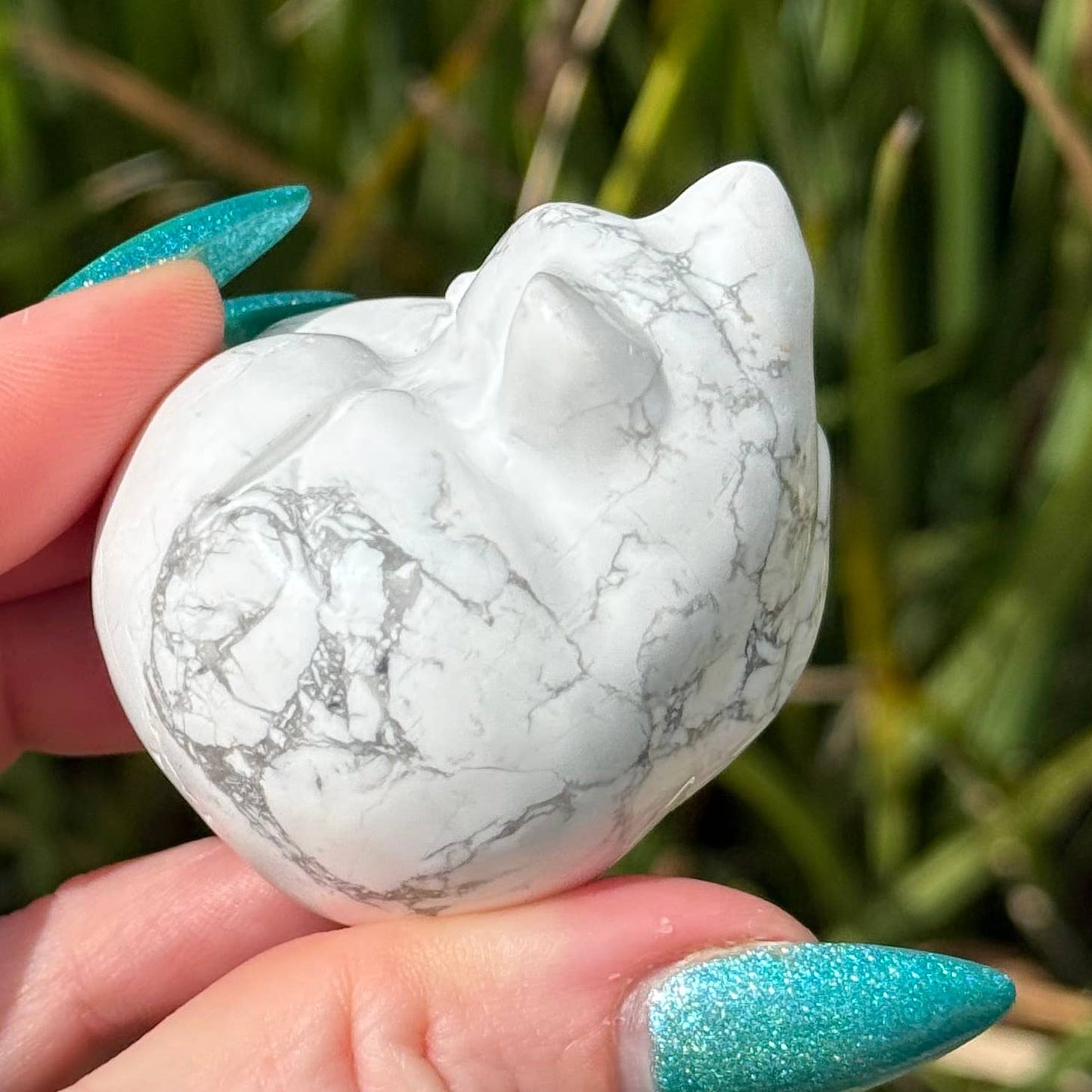 The Crystal Tabby - Sleepy Kitty - Howlite