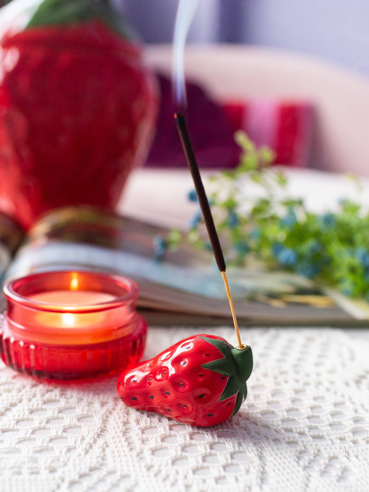 STRAWBERRY INCENSE HOLDER