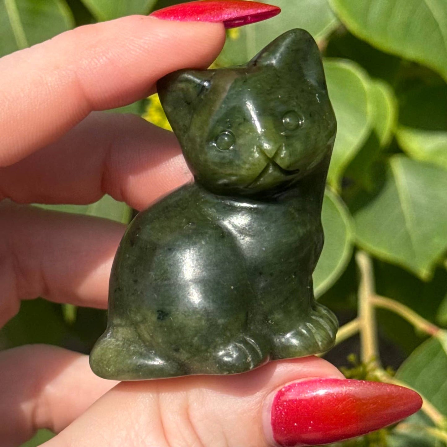 The Crystal Tabby - Serpentine Sitting Kitty