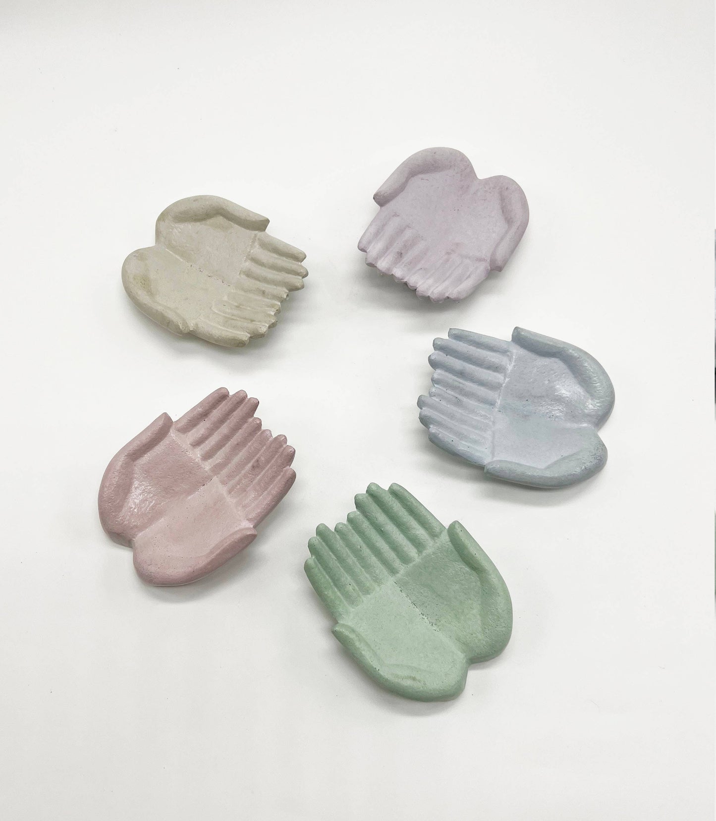 Uno Atelier - Double Palm Concrete Object: Purple
