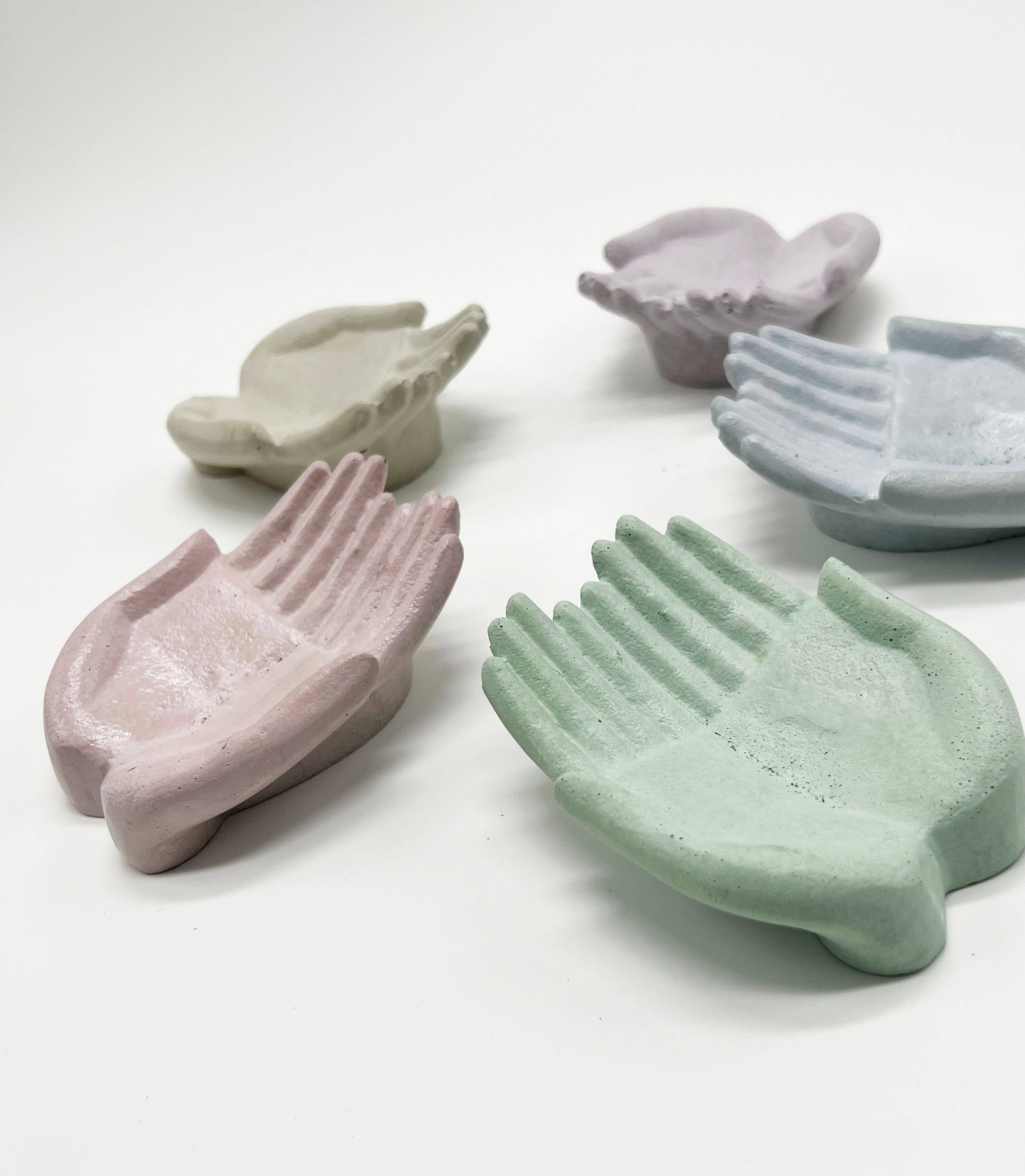 Uno Atelier - Double Palm Concrete Object: Purple