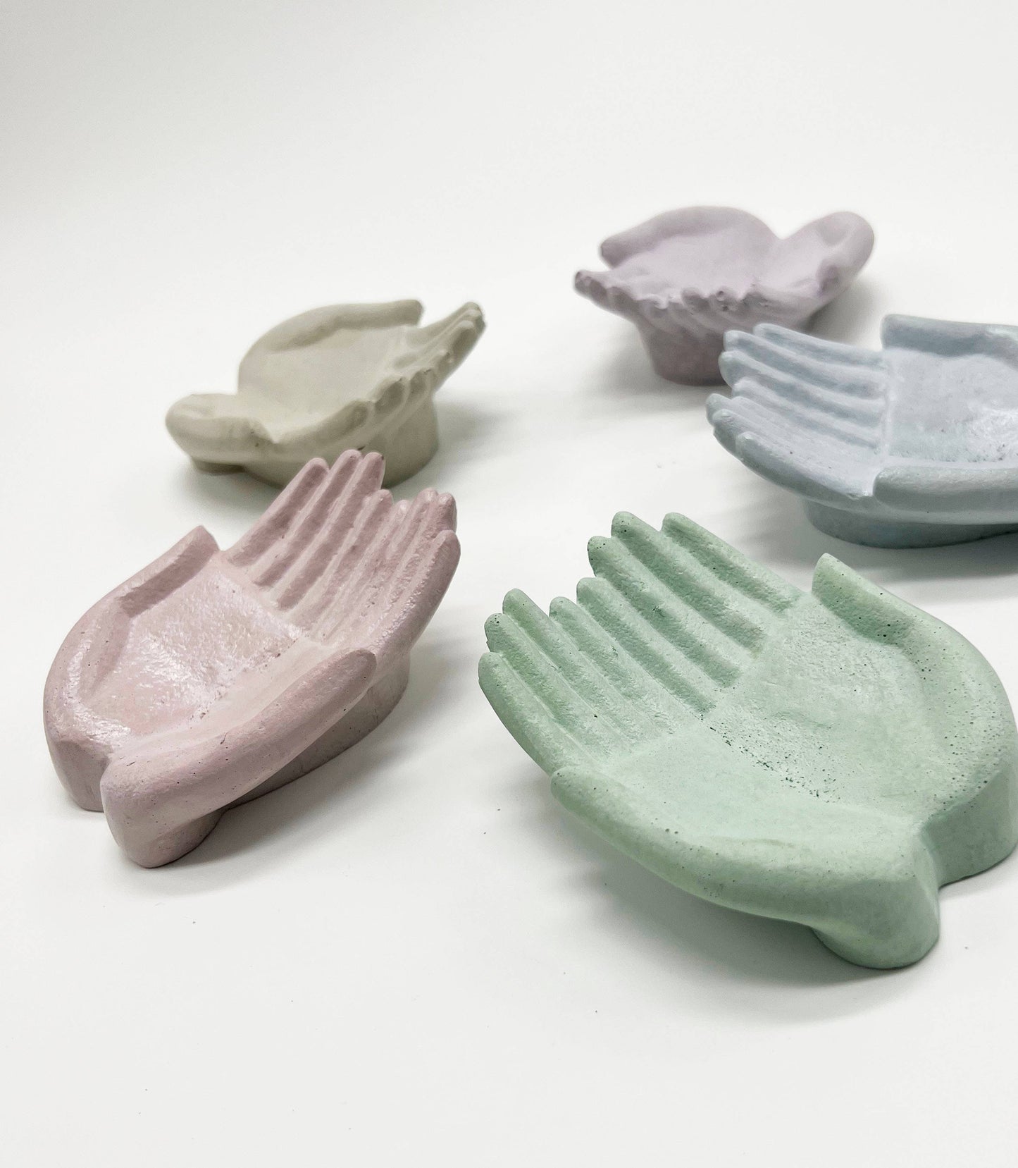 Uno Atelier - Double Palm Concrete Object: Purple