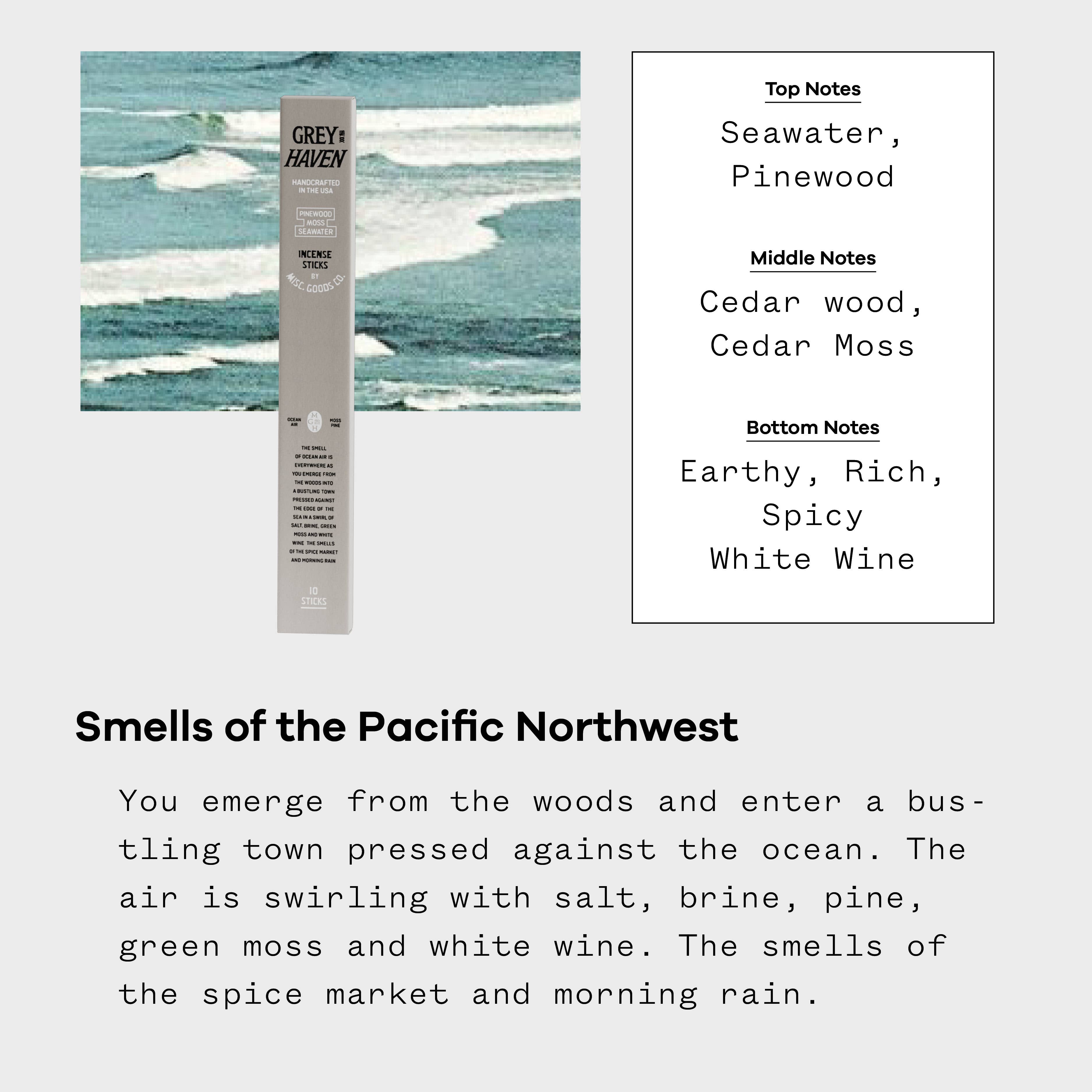 GREYHAVEN INCENSE STICKS