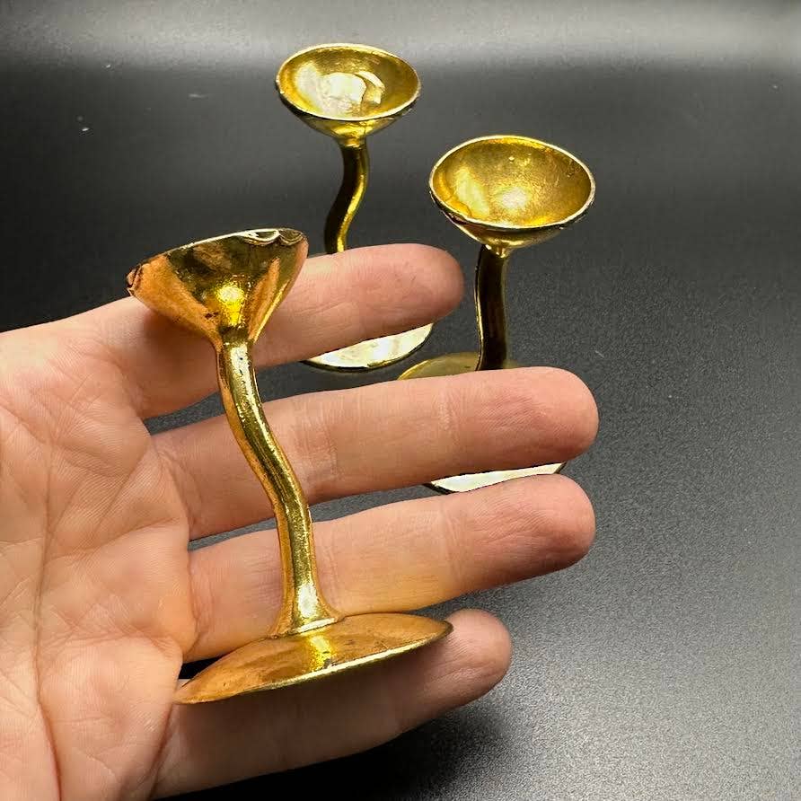 The Crystal Tabby - Mini Gold Chalice Sphere Holder