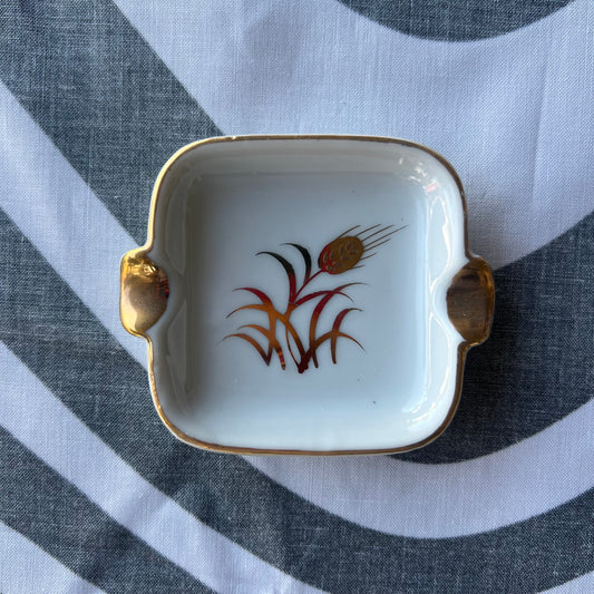 GOLD LEAF VINTAGE ASHTRAY