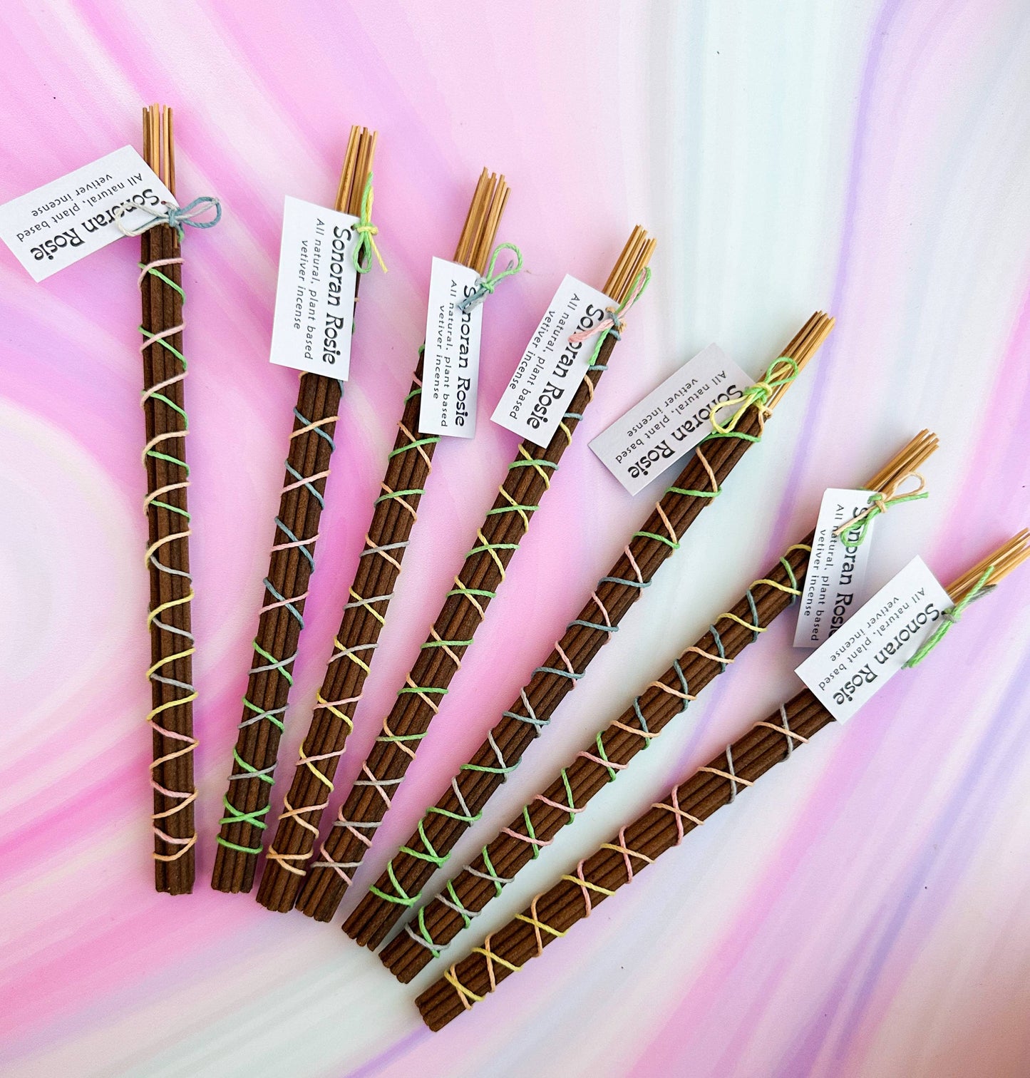 Sonoran Rosie - Natural Vetiver Essential Oil Incense Sticks