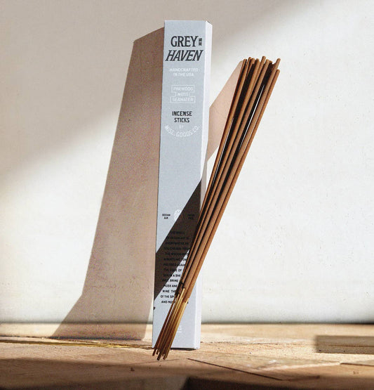 Greyhaven Incense Sticks – Sea Air, Pinewood & Moss