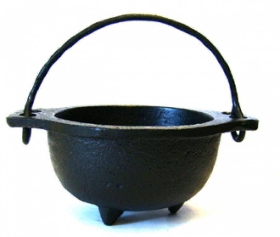 Cloud Apartments - Cast Iron Cauldron w/handle (5" Diameter )