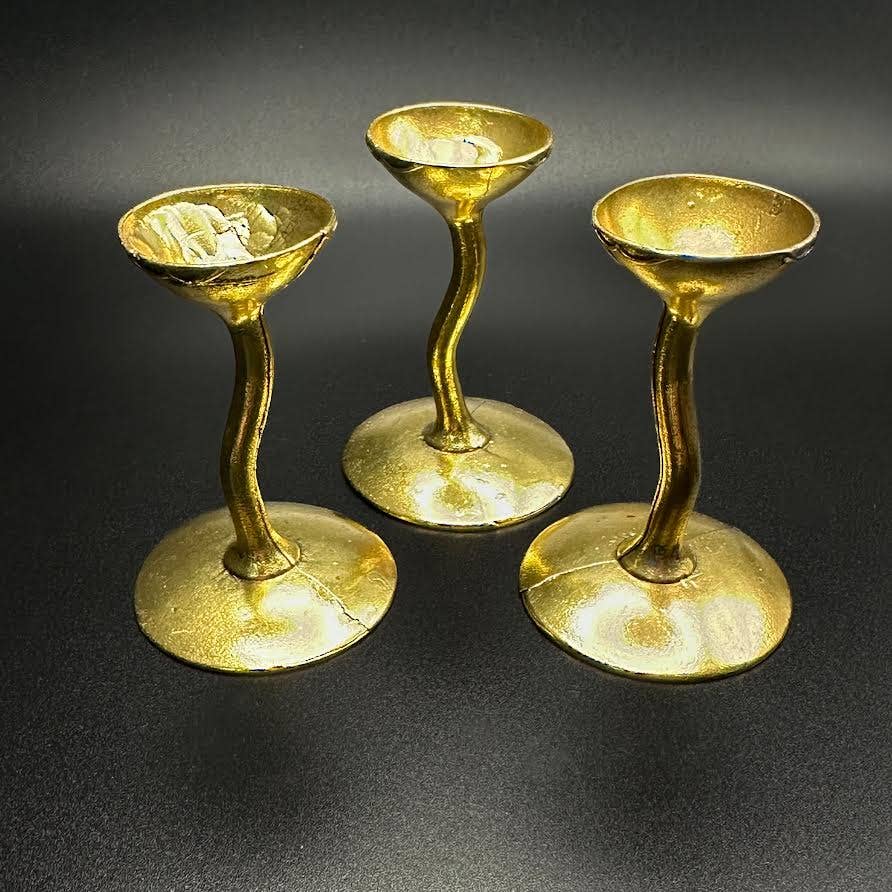 The Crystal Tabby - Mini Gold Chalice Sphere Holder