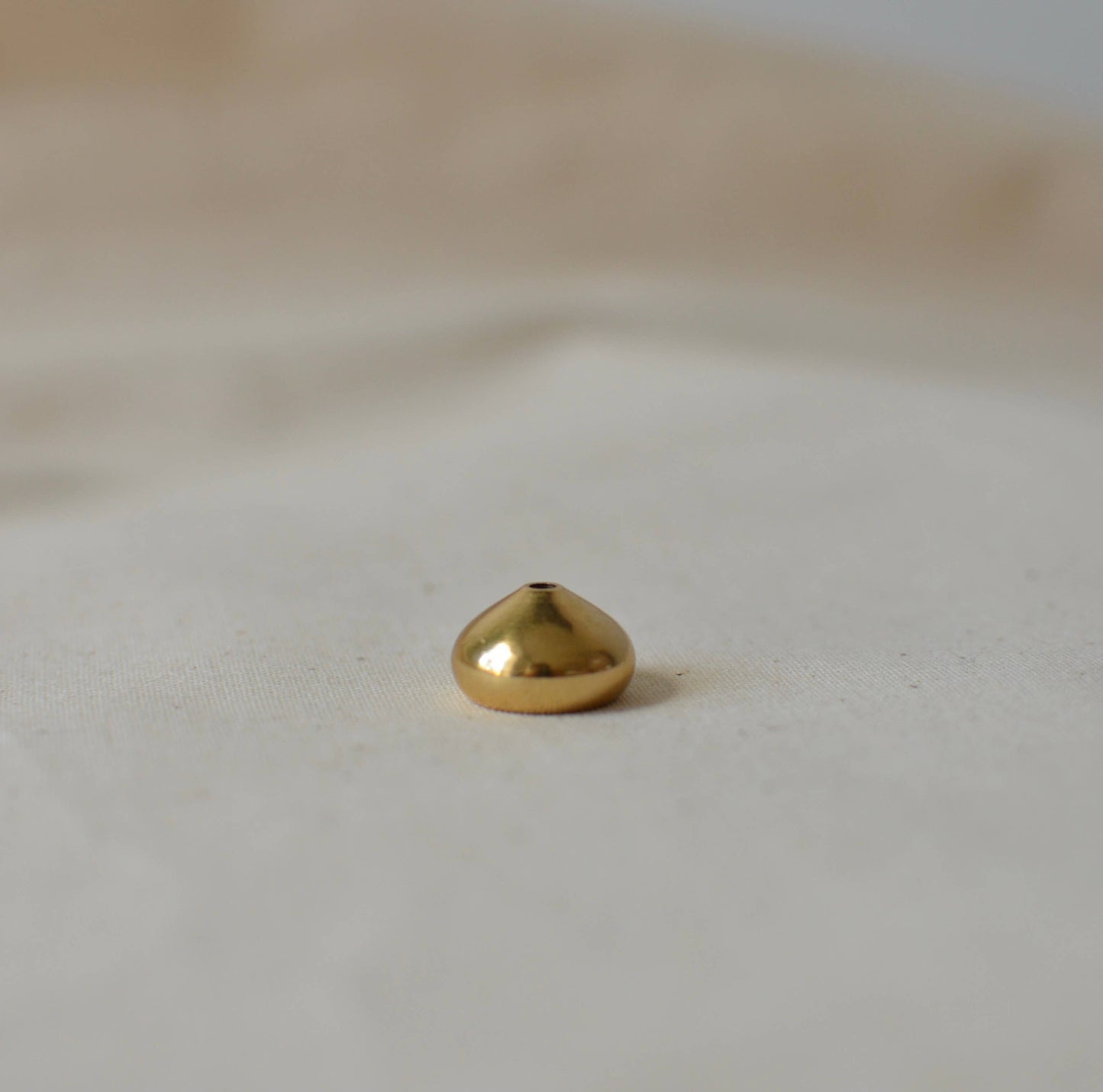 Small Brass Water Drop Shape Incense Holder