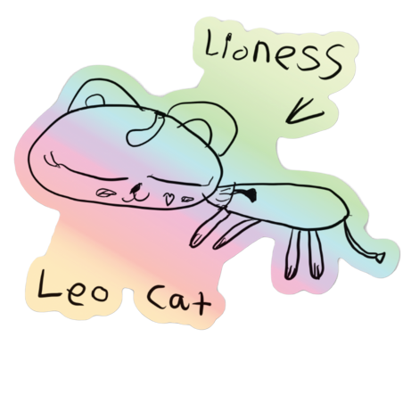 Luna Cat Sticker Leo