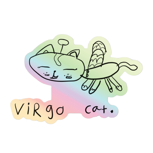 Luna Cat Sticker Virgo