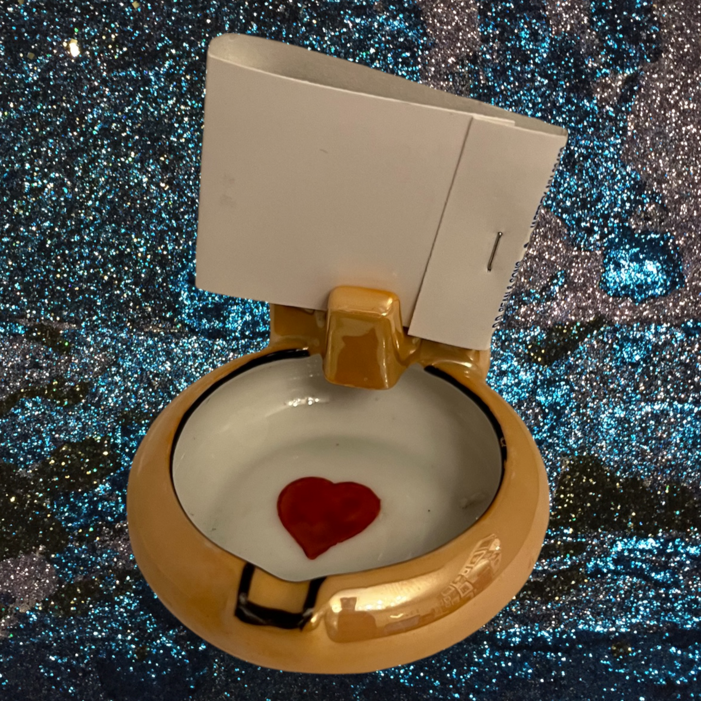 Heart Iridescent Ashtray