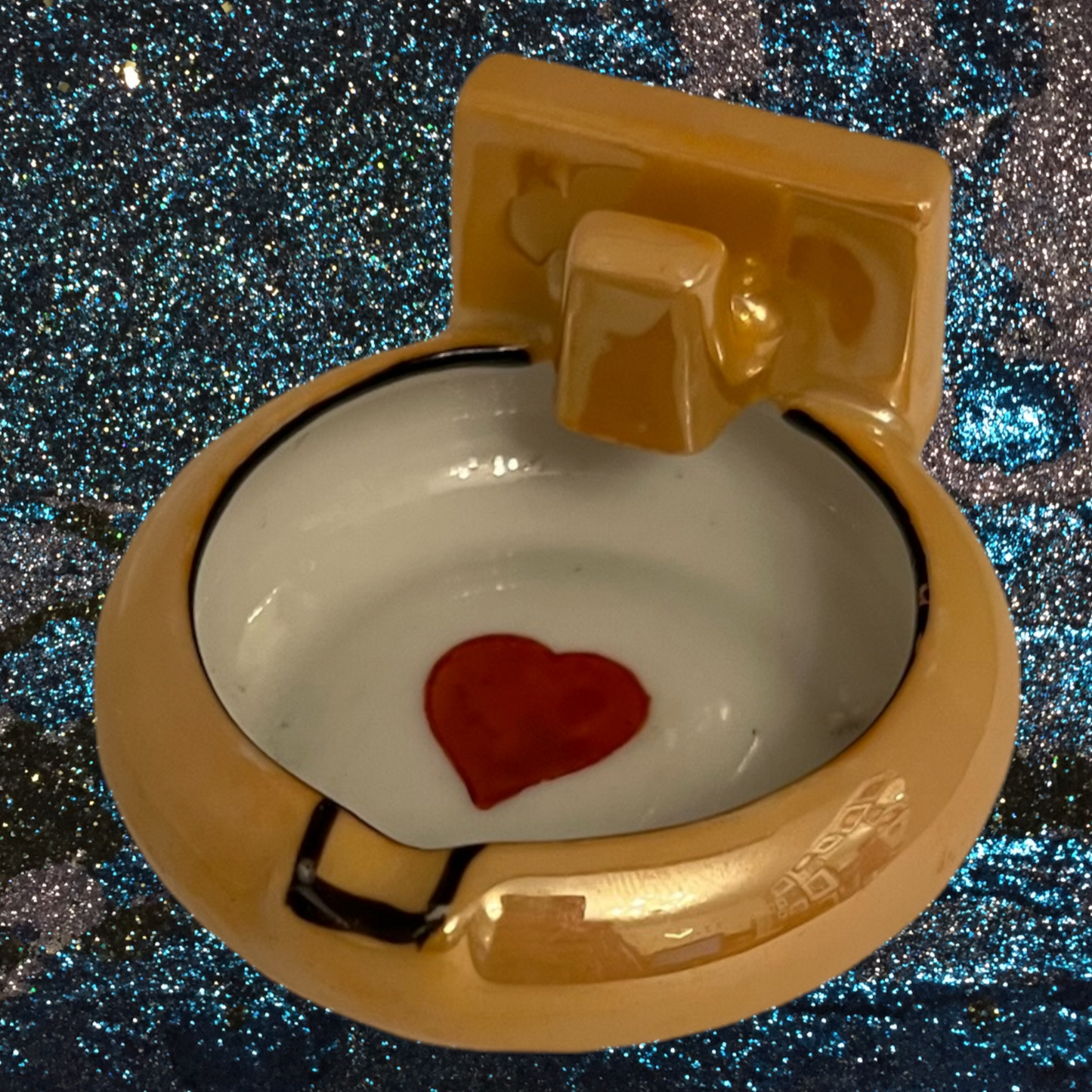 Heart Iridescent Ashtray