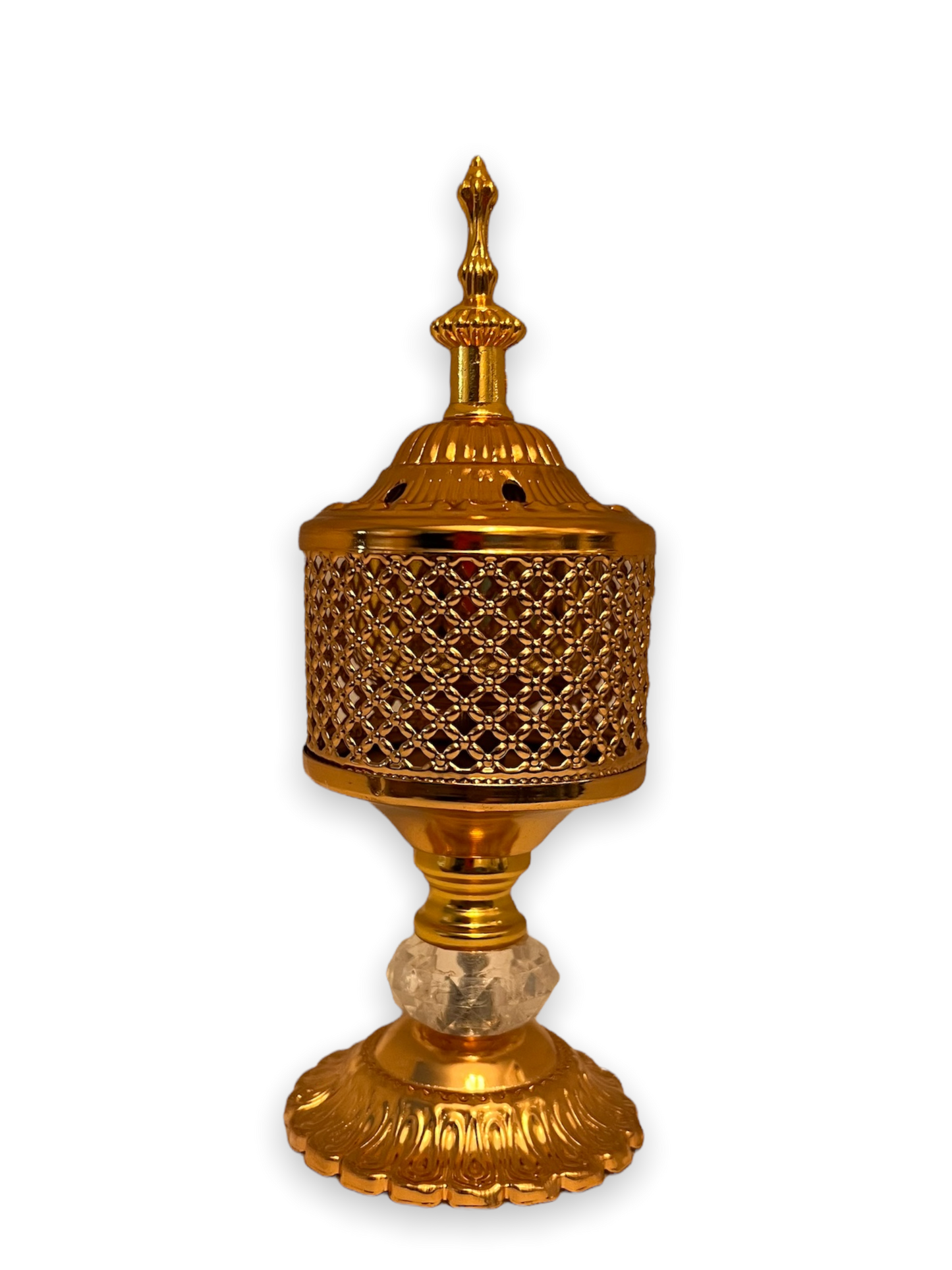 ARABIAN GOLD METAL INCENSE BURNER